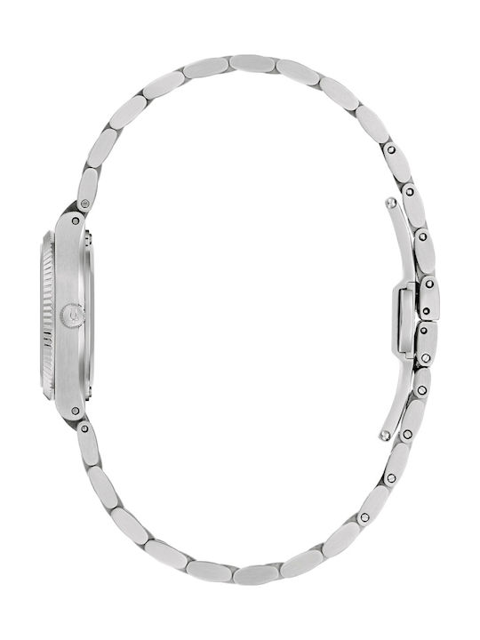 Bulova Ceas De Damă 25mm Cu Baterie Și Brățară Metalică Argintie
