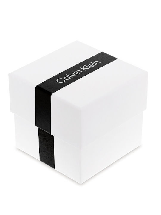 Calvin Klein Twisted Bezel Ceas Dama 24mm Cu Baterie Cu Brățară Metalică Aurie