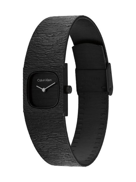 Calvin Klein Ceas Sophisticat Dama 20mm Baterie Cu Brățară Din Oțel Inoxidabil Neagră