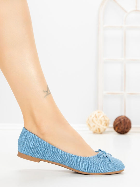 Women's Ballerina Shoes in Blue Color
