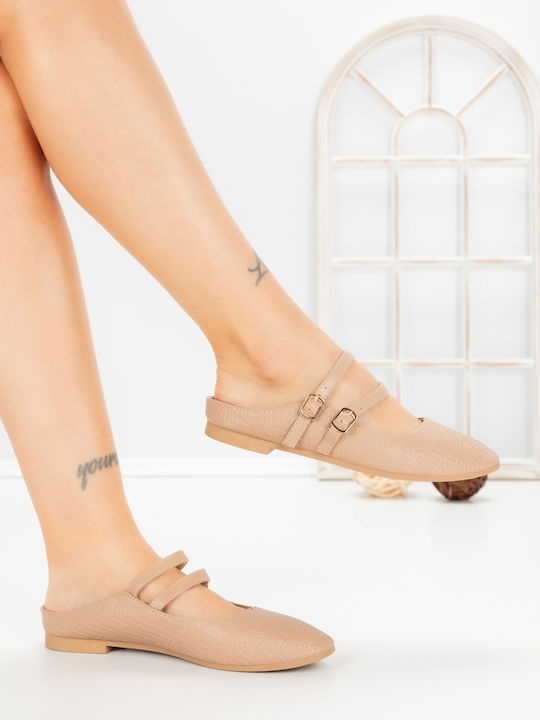Pantofi Balerini Pentru Femei În Culoare Kaki