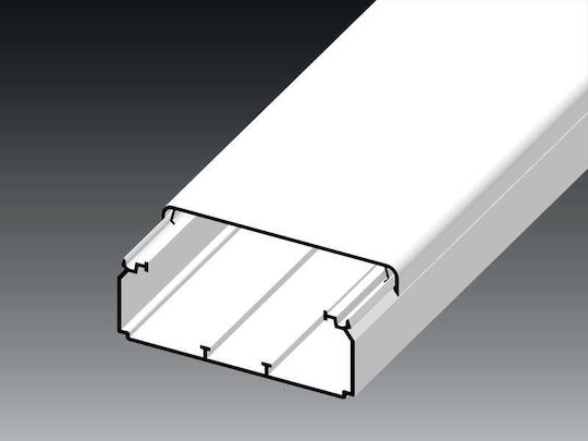 Capac Canal De Instalare Electrică 80x40mm Alb Ekd 80x40 2m