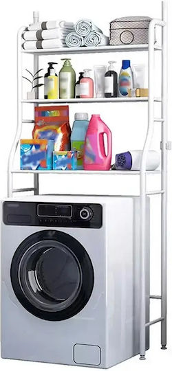 Verk Group Wall Mounted Bathroom Shelf Metallic White