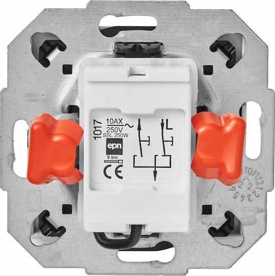 Elektro Plast Electrical Wall Switches Rolling Shutters Without Frame White