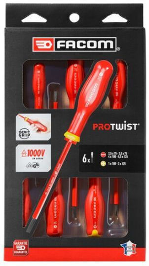 Facom Set 6 Screwdrivers