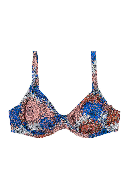 Plus Size Дамски Бански Bikini С Банели Регулируеми Чашки Flexfit Черен