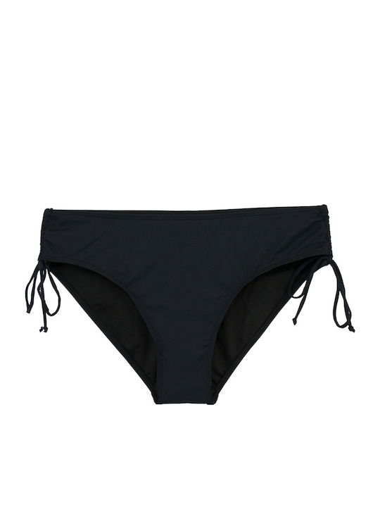 Plus Size Дамски Бански Bikini С Банели Регулируеми Чашки Flexfit Черен