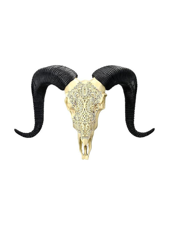 Decorativ Cap De Țap Sculptat 49cm 14976