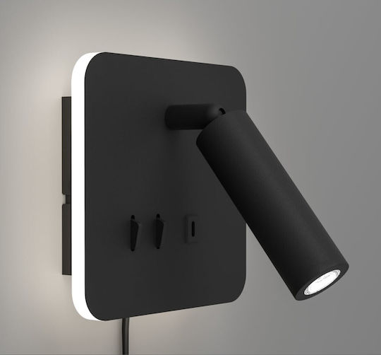Fanzarotta Led Spot Light Eglo 902163 Black H20cm Usb