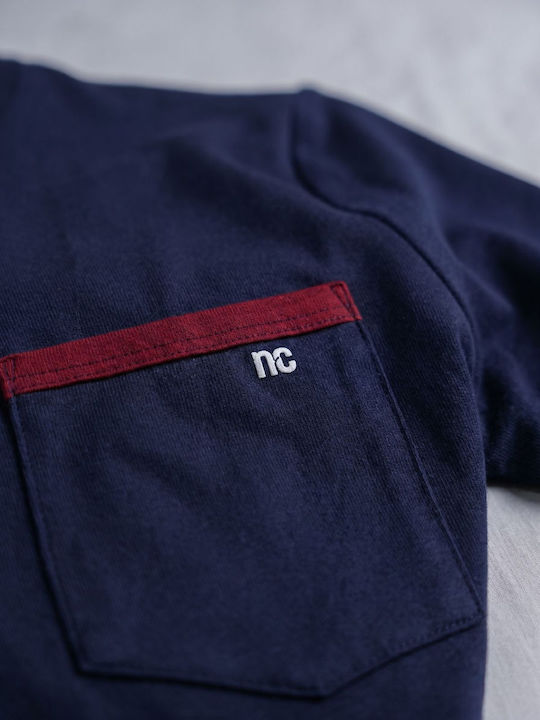 Nina Club Urban Relax Мъжка Пижама 100% Памучна Синя Nc27760-1-синя Nina Club Urban Relax Мъжка Пижама 100% Памучна Синя Nc27760-1-синя