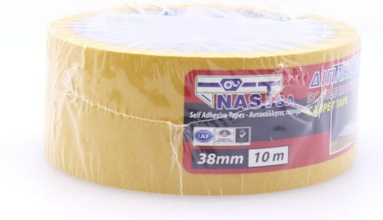 Nast S.A. Αυτοκόλλητη Ταινία Διπλής Όψης 10mx38mm