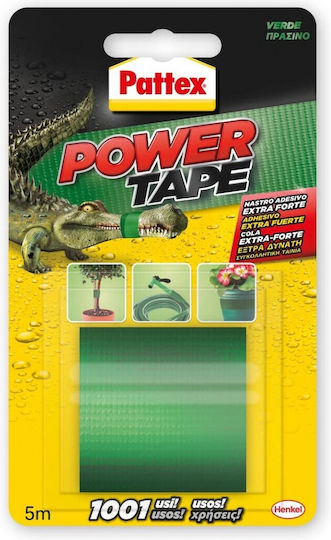 Pattex Power Tape White Self-Adhesive Fabric Tape White 50mmx5m 1pcs