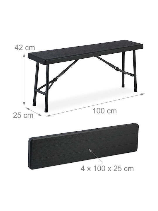Bancă De Exterior Din Plastic 100x25x42cm