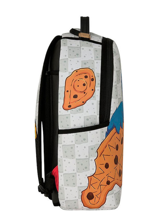 Sprayground Sesame Street Cookie Monster Shark Ученическа Раница Бяла