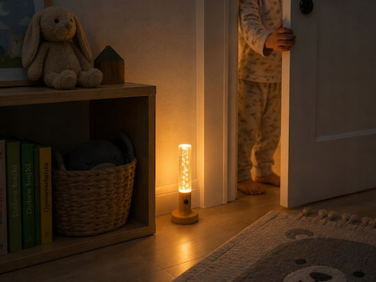 Verk Group LED Night Light Motion Sensor USB-C Warm White Brown 5907451382943