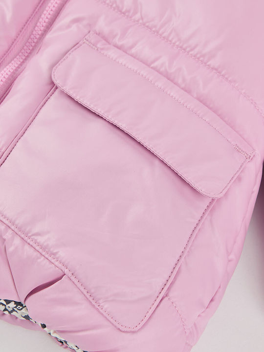 Kinderjacken & Winterjacken Casual Beidseitig Rosa