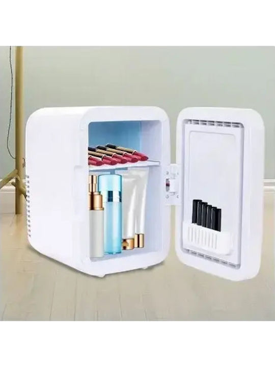 SPV Cosmetic Refrigerator 4lt with Mirror with LED Lighting & Heating Function White