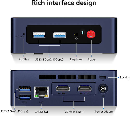 Beelink Mini S12 Pro PC ( N100/12GB DDR5/512GB SSD/W11 Pro)