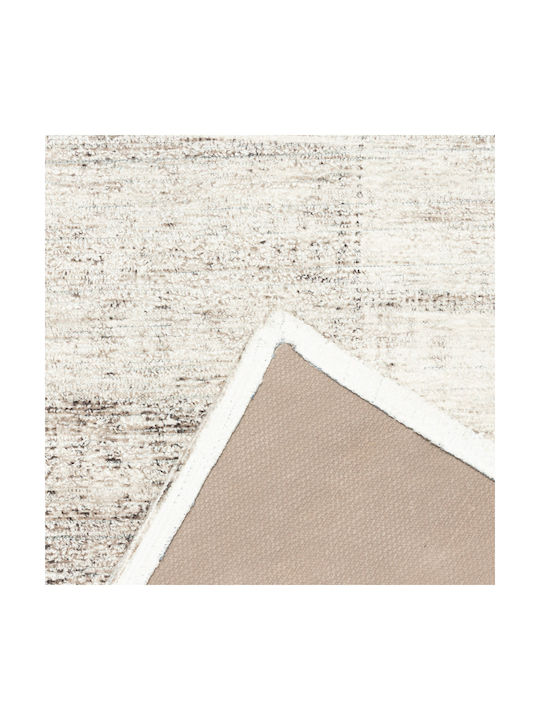 Domoletti Non-slip Rectangular Gray Living Room Rug 120x180cm