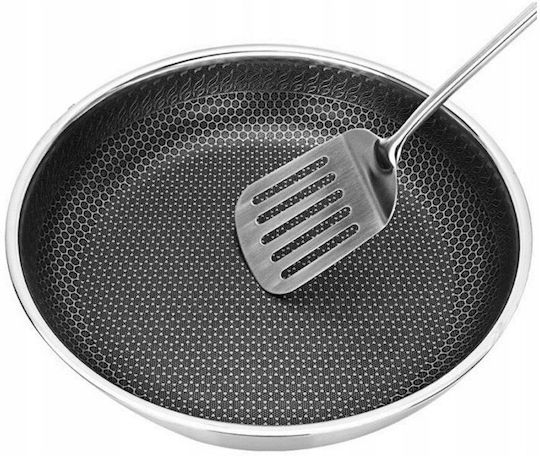 Zilan Pan With Lid made of Stainless Steel with Non-Stick Coating 26cm