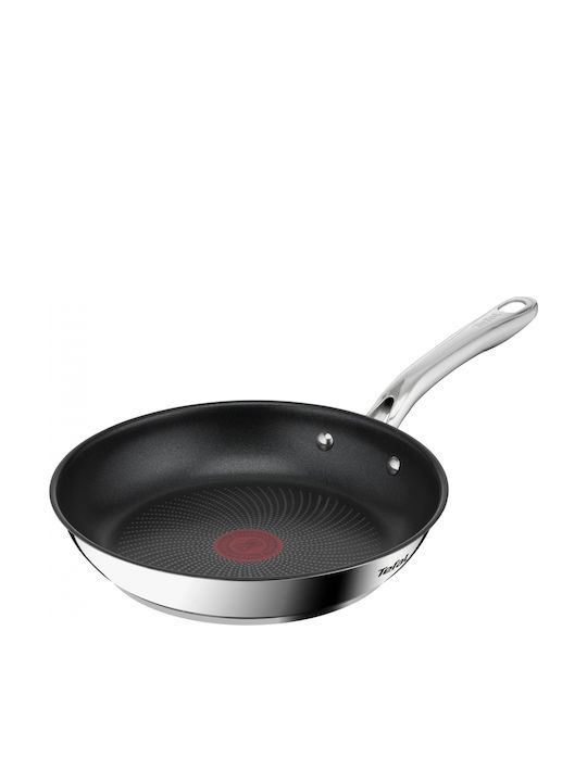 Tefal Hibiscus Steel Pan with Non-Stick Interior Coating 24cm