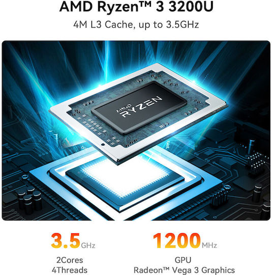 Beelink SER3 Mini PC (Ryzen 3 3200U/8GB DDR4/480GB SSD/W11 Pro)