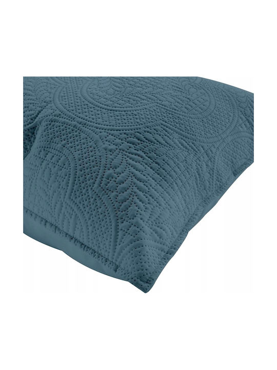 Douceur d'Intérieur Dekorativer Kissenbezug Romane Blau 40x40cm