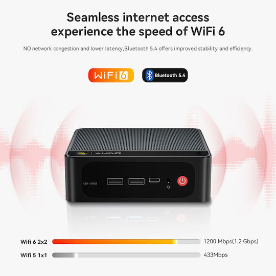 Beelink SER5 Max Mini PC (Ryzen 7 7735U/16GB DDR5/500GB SSD/W11 Pro)