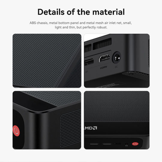 Beelink SER5 Max Mini PC (Ryzen 7 7735U/16GB DDR5/500GB SSD/W11 Pro)