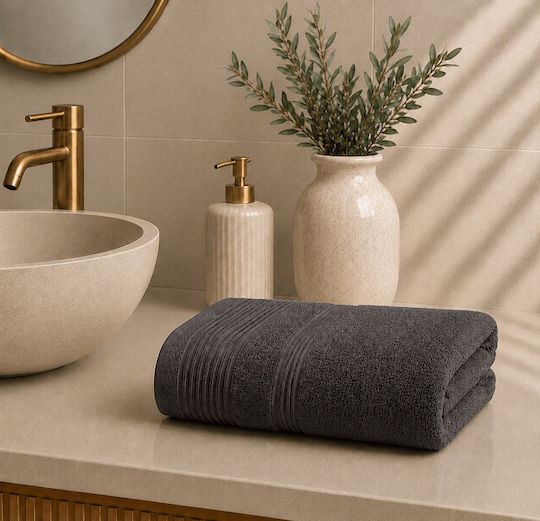 Sidirela Προσώπου 50x90εκ. Dark Grey Βάρους 550gr/m²