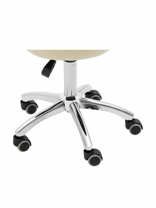 Office & Desk Stools With Backrest Beige 35x35x71cm