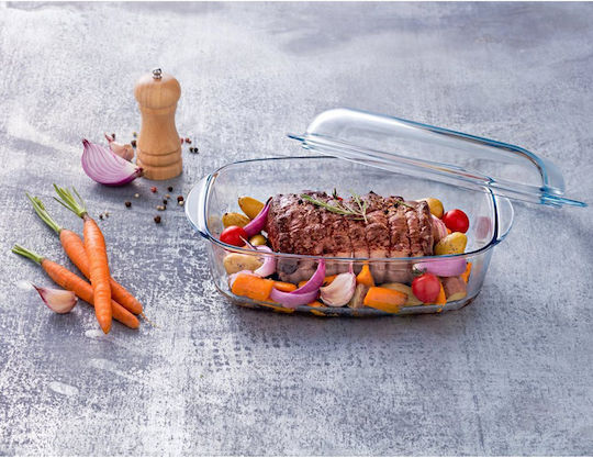 Glass Container Lid 6.5l Rectangular Essentials