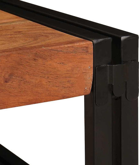 vidaXL Επιδαπέδια Ραφιέρα Μπάνιου Ξύλινη 100x50x23cm Καφέ