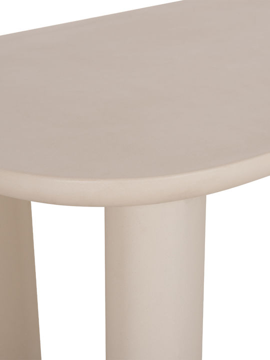 Kiora Esszimmer- und Küchentisch mit Beton-Oberfläche Beige 200x100x75cm