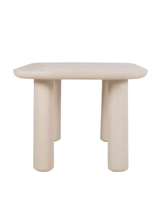 Kiora Esszimmer- und Küchentisch mit Beton-Oberfläche Beige 200x100x75cm