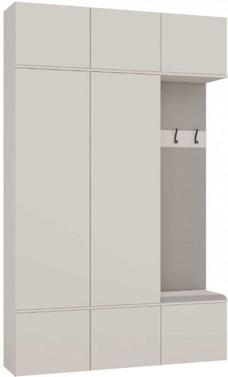 Hallway Furniture with Hanger / Shoe Rack & Wardrobe Cashmere 150x35x238cm