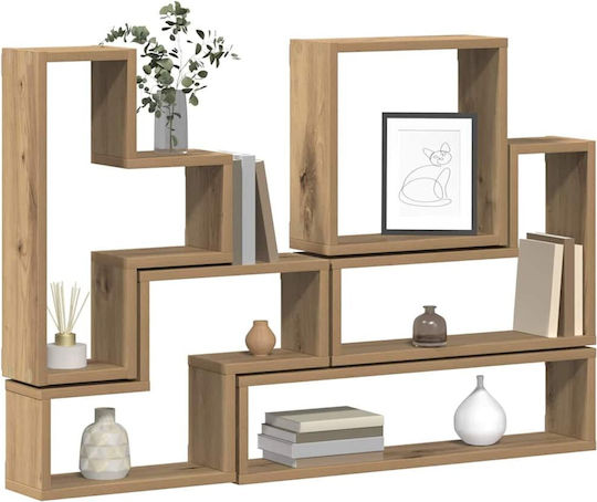 Cube Shelf Artisan Oak 96x12x64cm