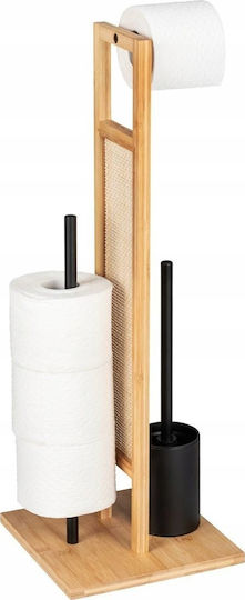 Wenko Bamboo Paper Holder Brown