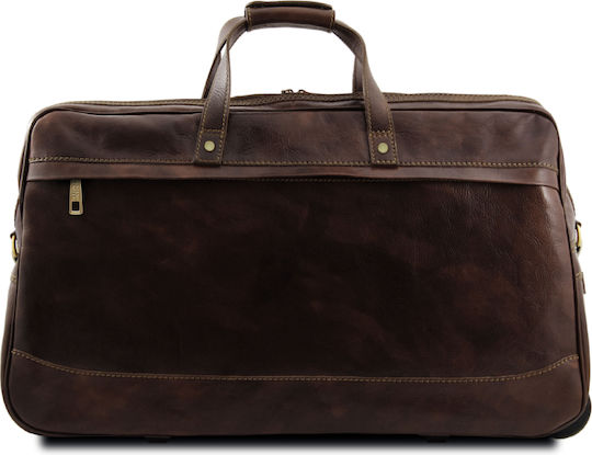 Tuscany Leather Bora Bora Sack Voyage Dark Brown made of Leather L60xW30xH32cm