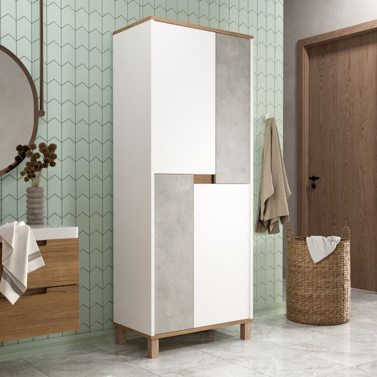 Ragnar Sideboard Wooden White 69.7x40x175cm
