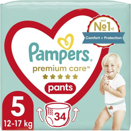 Pampers Diaper Pants Premium Care No. 5 for 12-17kg 34pcs