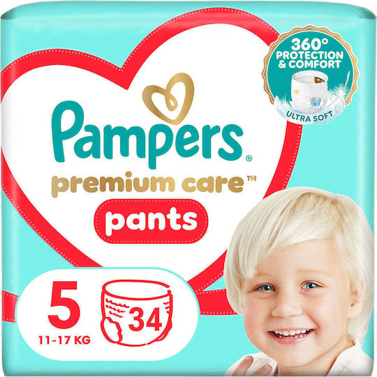 Pampers Diaper Pants Premium Care No. 5 for 11-18kg 34pcs