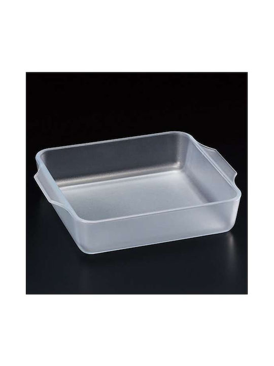 Aderia Vas Pătrat Rezistent La Căldură Din Sticlă 24x20x5cm
