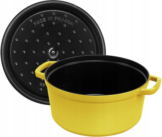 Staub La Cocotte Untiefe Topf aus Gusseisen 5,25lt / 26cm