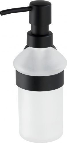 Wenko Επιτοίχιο Dispenser Γυάλινο Μαύρο