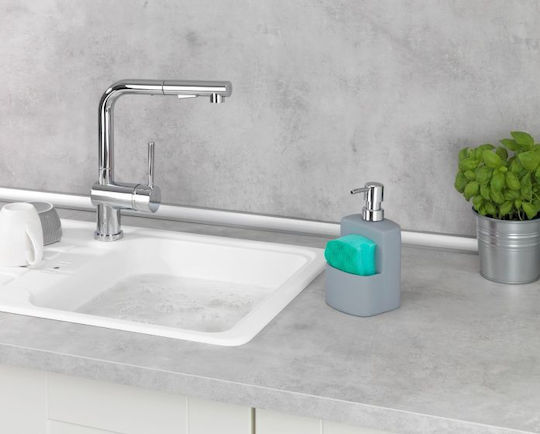 Wenko Festival Dispenser De Bucătărie Ceramică Cu Suport Pentru Burete Gri 380ml