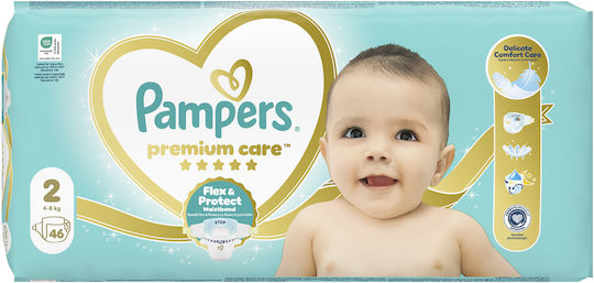 Pampers Tape Diapers Premium Care 1+1 No. 2 for 4-8kg 92pcs