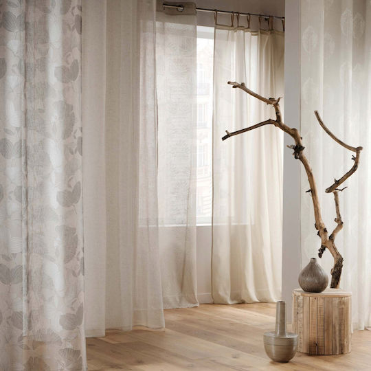 Douceur d'Intérieur Κουρτίνα με Τρουκς Λευκή 140x240εκ.