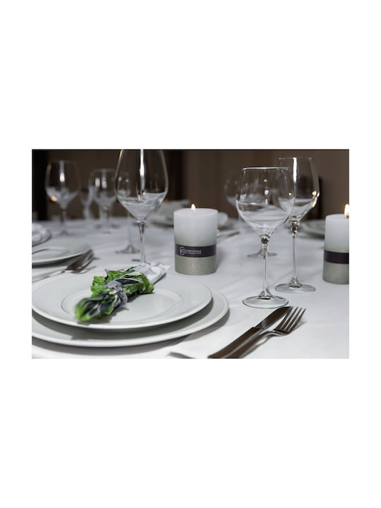 Home&Styling Collection Декоративна Свещ Сив 1бр