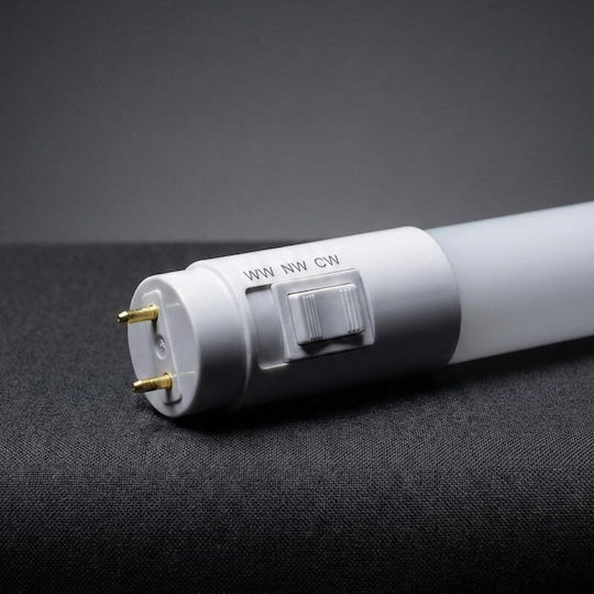 Redled LED Bulb 9W Fluorescent Type 60εκ. for Socket G13 and Shape T8 Warm to Cool White